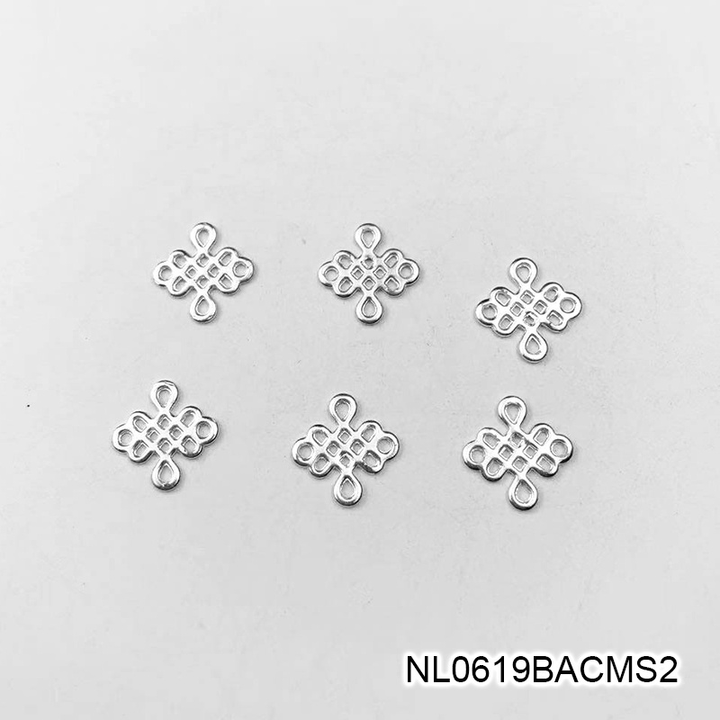 5 phiến treo họa tiết 4 cánh 10mm nguyên liệu làm trâm làm trang sức cổ trang