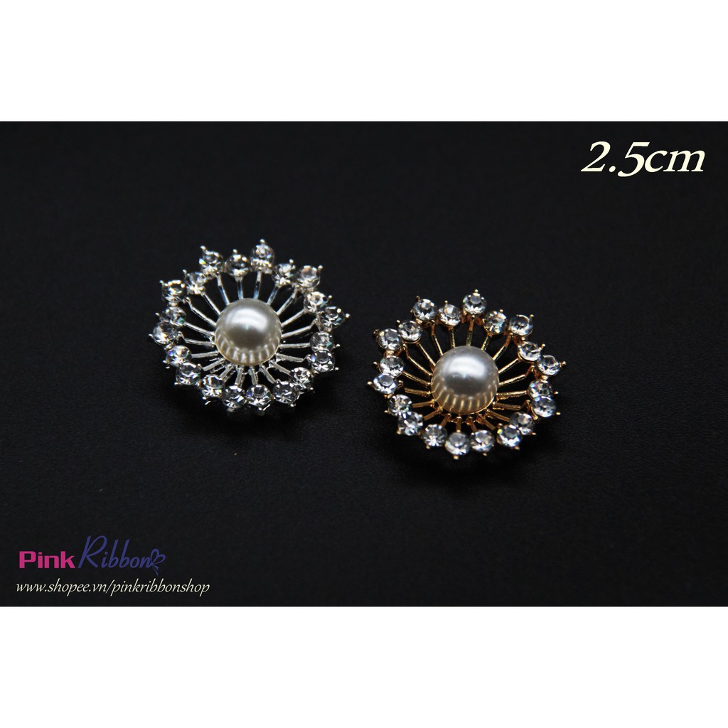 Charm hạt trai mạ bạc mẫu 2