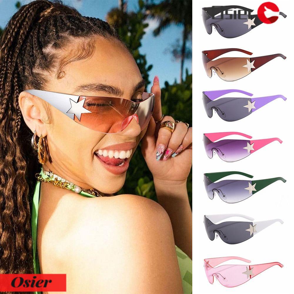 Kính Râm Oversized One Piece OSIER1 Y2K Thời Trang Dành Cho Nam Và Nữ