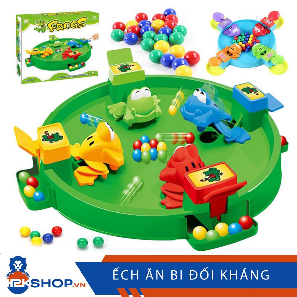 ĐỒ CHƠI TRẺ EM - BỘ ẾCH ĂN BI THÔNG MINH DÀNH CHO 4 NGƯỜI CHƠI