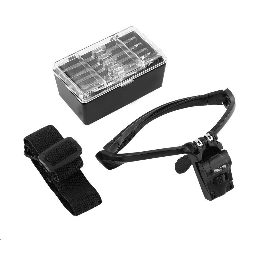 Kính Lúp Đội Đầu Đèn Led Hỗ Trợ Đọc Sách