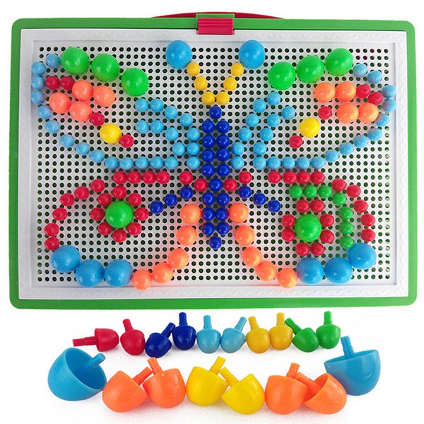 Bộ đồ chơi ghép hạt nhựa Creative Mosaic trí tuệ 296 hạt