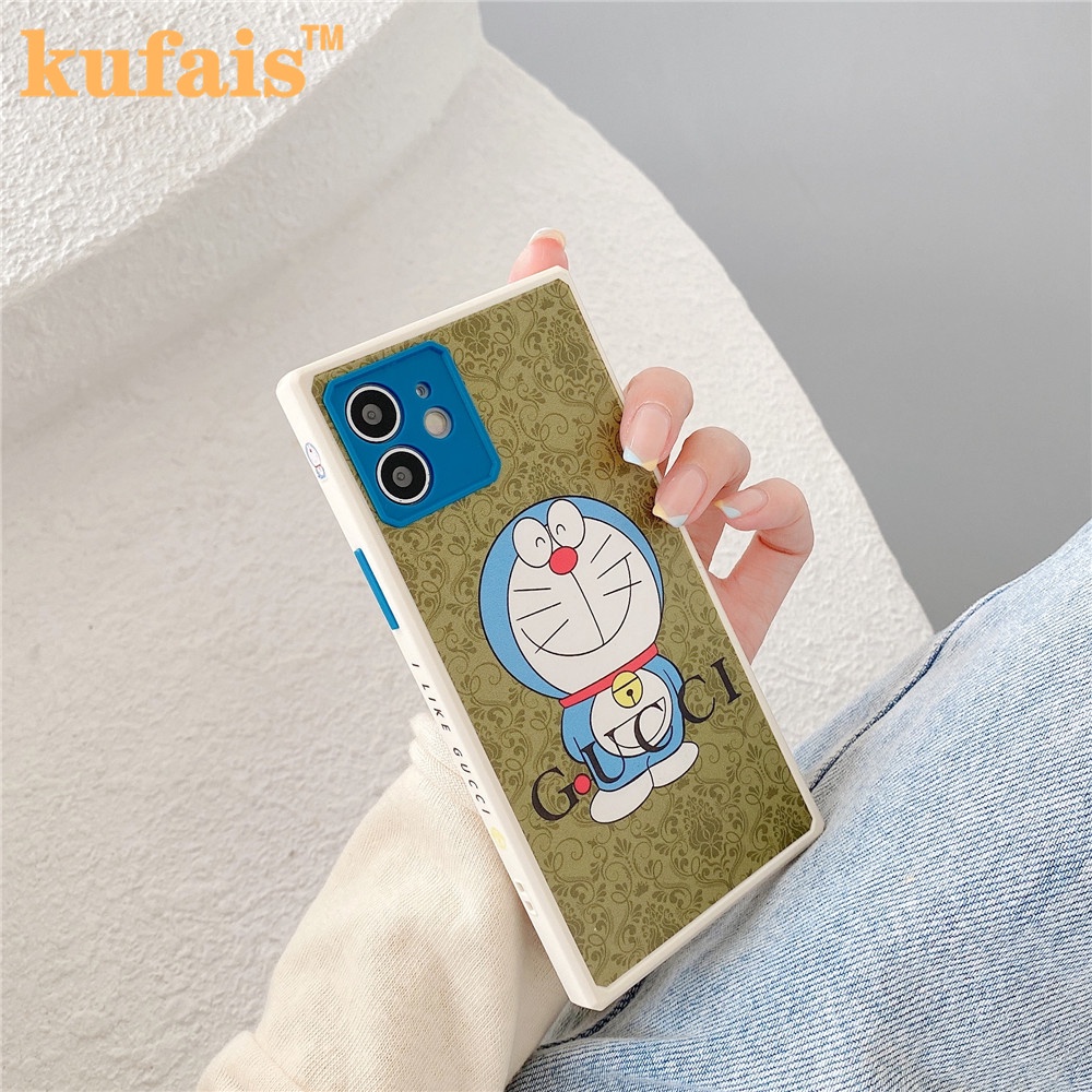 Ốp Điện Thoại Chống Rơi Họa Tiết Doraemon Cho Iphone 12 case 12 Pro MAX 7 8 Plus X XR XS 11 Pro MAX