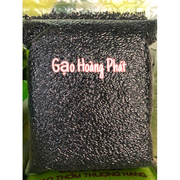 Gạo lứt đen dẻo điện biên - Gạo ăn kiêng,tốt cho sức khoẻ. (Túi 2kg).Hút Chân Không.