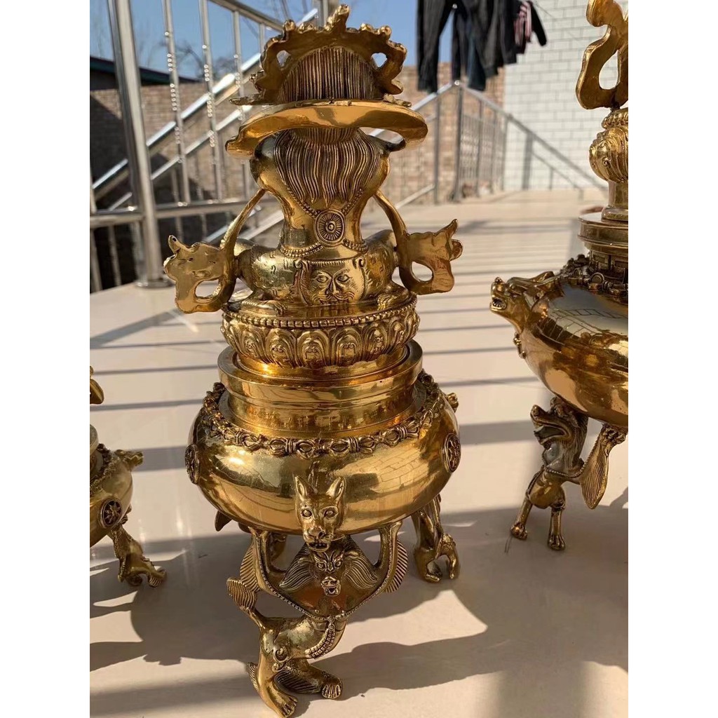 Lư đồng hộ ma, cúng khói - Pháp khí Mật tông - Phật giáo Tây Tạng