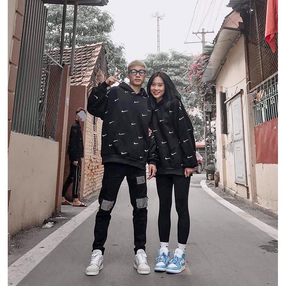 [ẢNH THẬT] Áo Hoodie Nike Swoosh 💙FREESHIP💙 Logo Thêu - Áo Khoác Hot Trend - Đồ Đôi Nam Nữ-Phong Cách Hàn Quốc