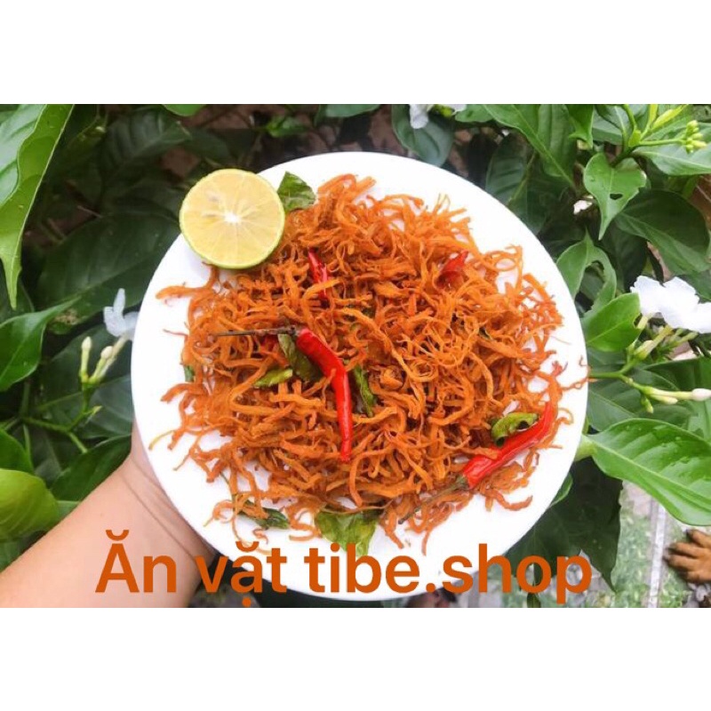 Khô gà lá chanh 300g Tibe.shop, đồ ăn vặt vừa ngon vừa rẻ | BigBuy360 - bigbuy360.vn