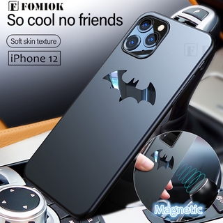 Ultra Ốp Điện Thoại PC Nhám Siêu Mỏng Chống Dấu Vân Tay Hình Người Dơi Cho iPhone 12 Mini 11 Pro Max XR XS X Max 8 7 6S 6 Plus SE 2020