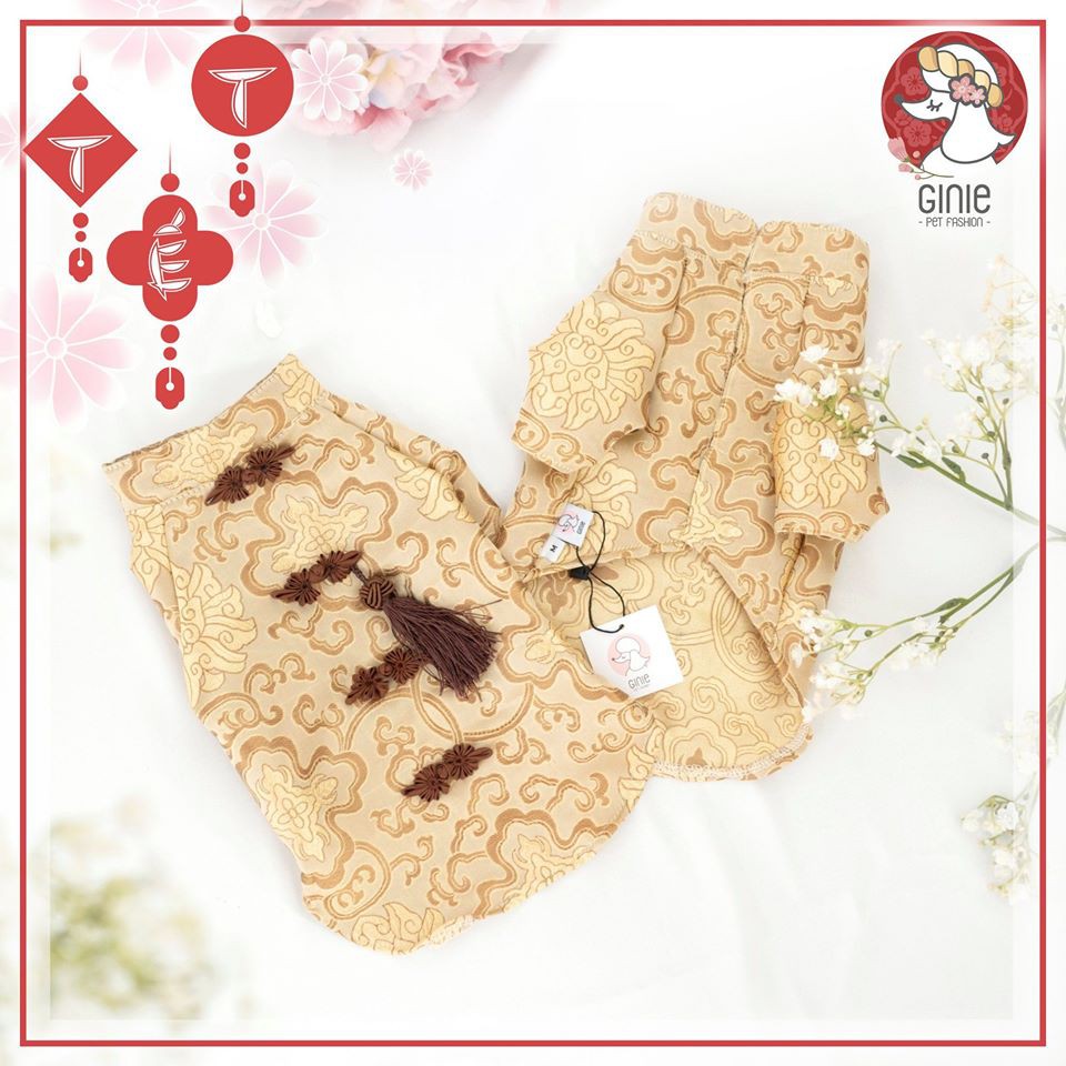 Áo Tết Gấm Cho Thú Cưng