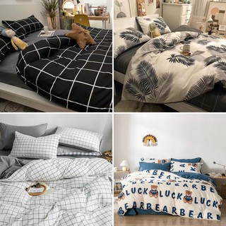 Bộ 4 Món Vỏ Chăn Ga Gối Coton poly cao cấp bo chun miễn phí