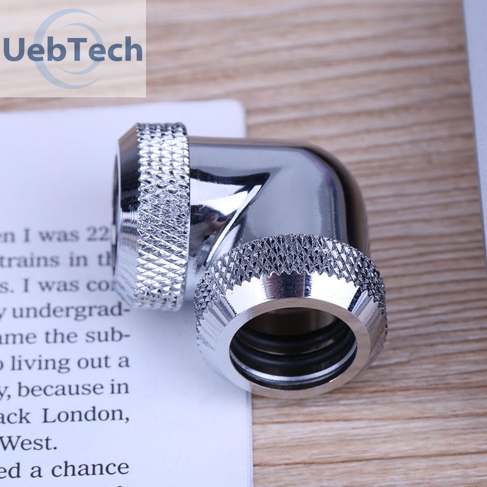 Đầu nối ống nước 90 độ Uebtech 14mm OD G1/4