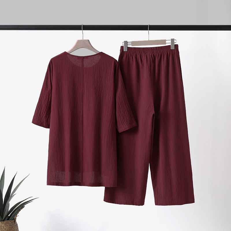 Zanzea Set Áo Thun Ngắn Tay Cổ Tròn + Chân Váy Xẻ Tà Thời Trang Nữ