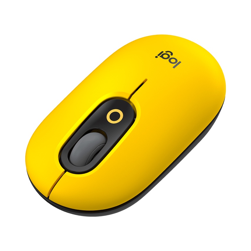 Chuột không dây Logitech Pop Emoji Blast Yellow kết nối USB, độ phân giải lên đến 4000 DPI