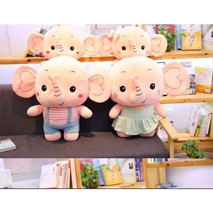 Thú Bông - Voi Đáng Yêu Nhiều Mẫu Cho Bé Kích Thước 25cm