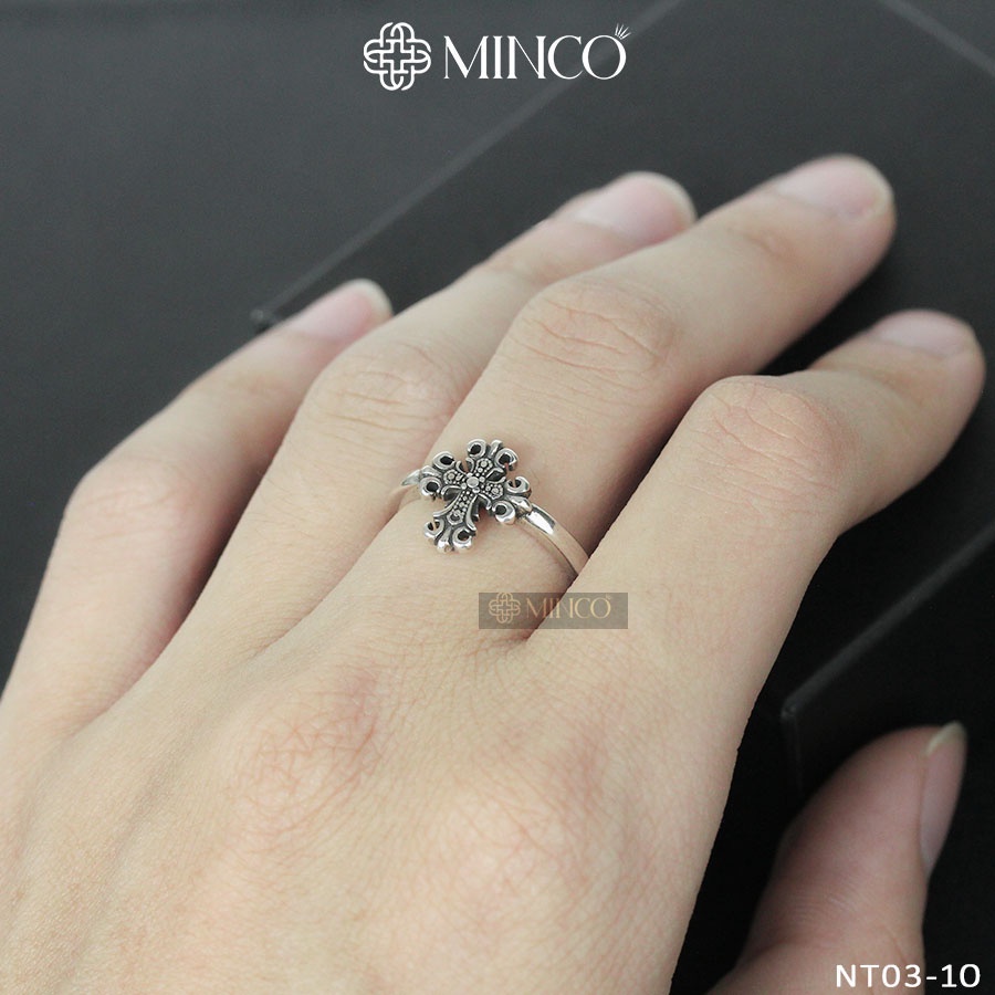 Nhẫn Nữ Chrome Heart Minco Accessories phong cách Unisex phụ kiện trang sức cá tính NT03-10