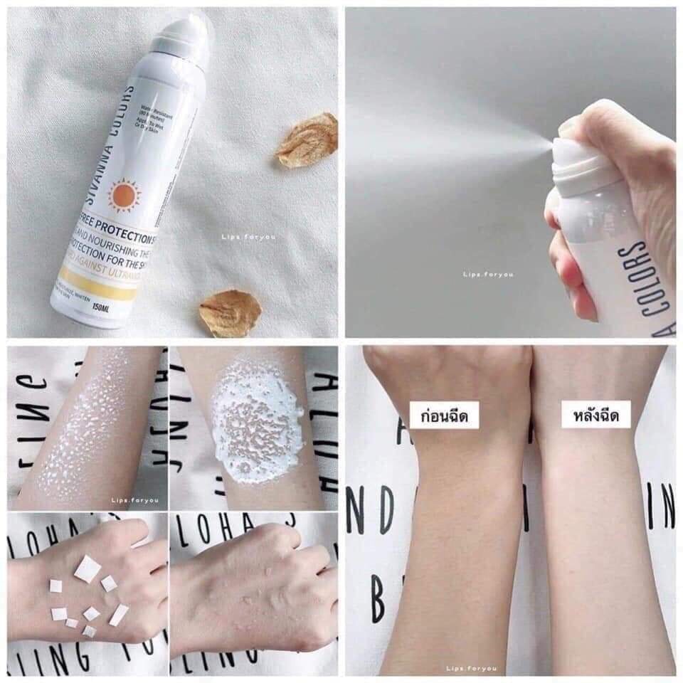 Xịt Chống Nắng Sivana - tránh tia cực tím - dễ thấm vào da - không gây nhờn rít SPF 50 PA+++ [100% nội địa Thái]