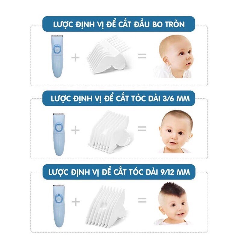 Tông Đơ Cắt Tóc Chống Nước Doux Bebe