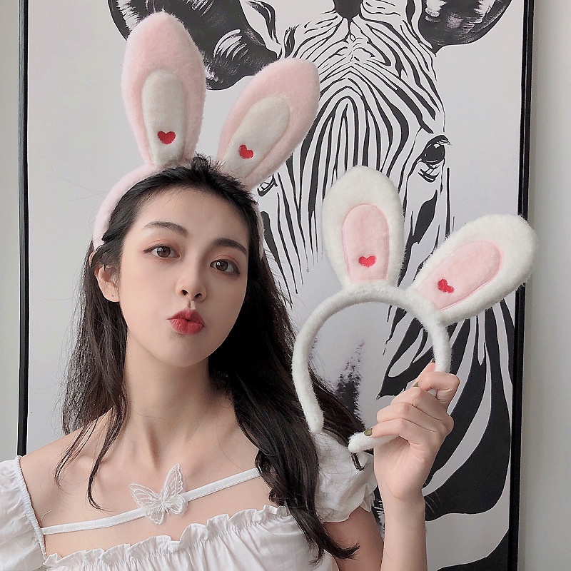 Băng Đô Tai Thỏ Xinh Xắn Đáng Yêu Cho Bạn Gái