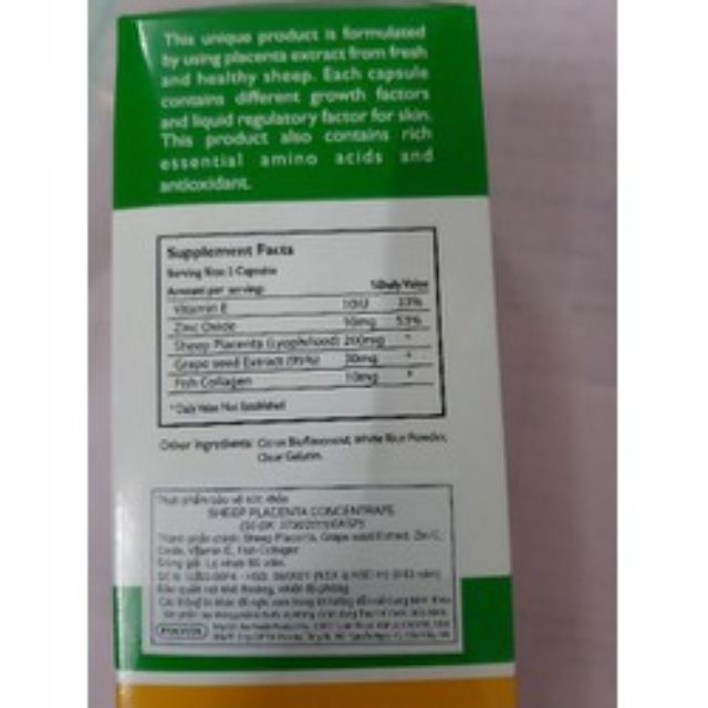 Nhau Thai Cừu Sheep Placenta | BigBuy360 - bigbuy360.vn