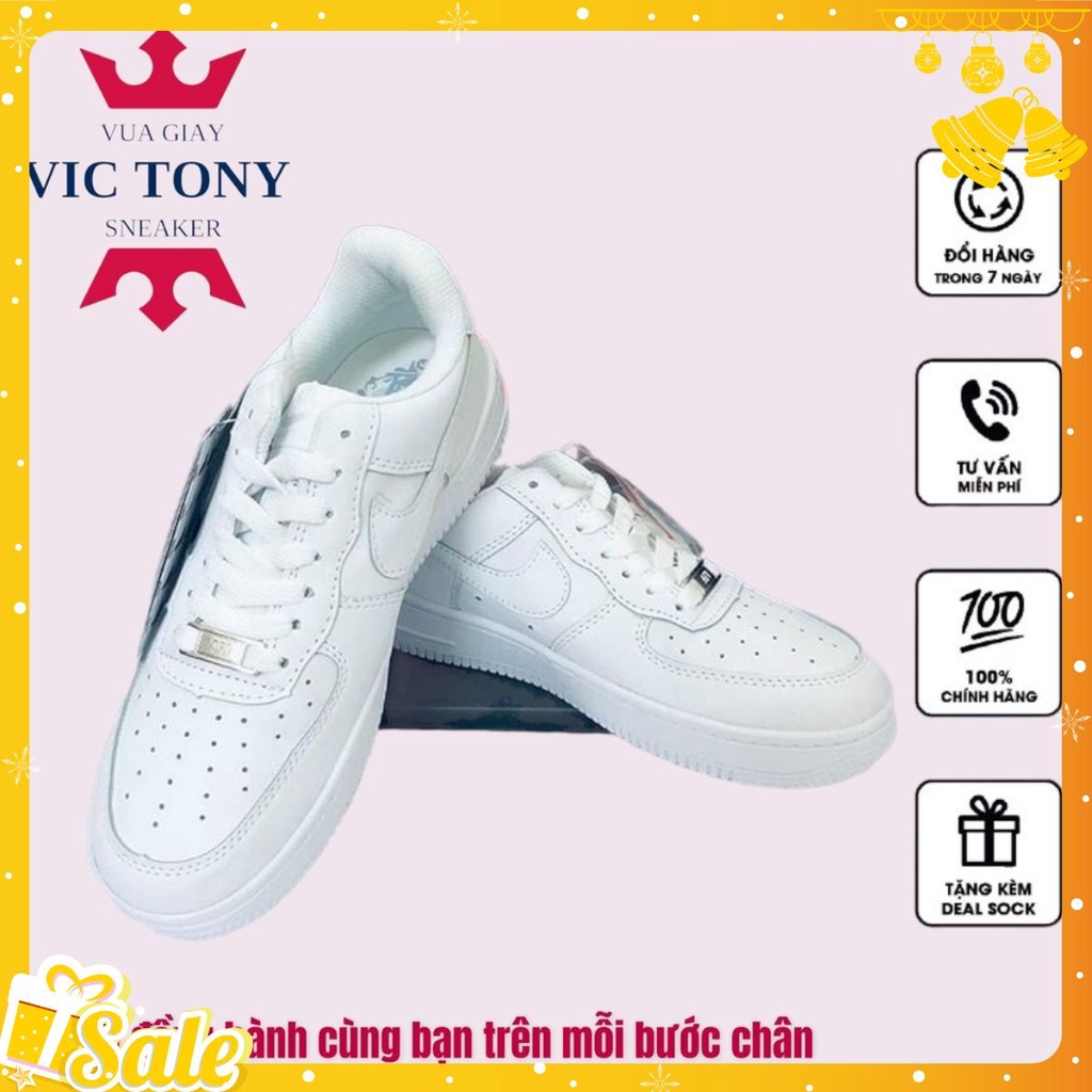 Giày Nike Air Force 1 AF1 Trắng - Giày Sneaker Nam Nữ Thể Thao Cổ Thấp Cao Cấp Full box + Bill