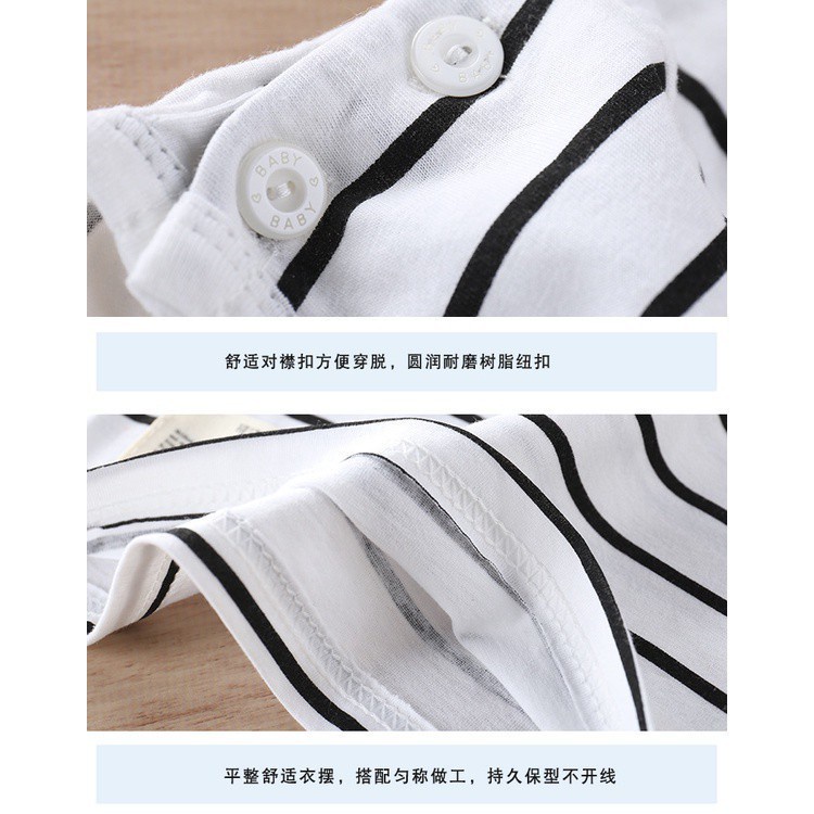 Áo thun tay ngắn cổ tròn chất liệu cotton thoáng khí thấm hút mồ hôi phong cách hàn quốc cho bé