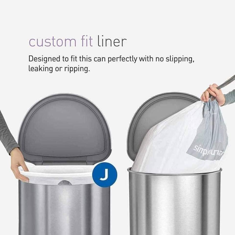 Thùng rác cảm ứng kháng khuẩn 45l Simplehuman