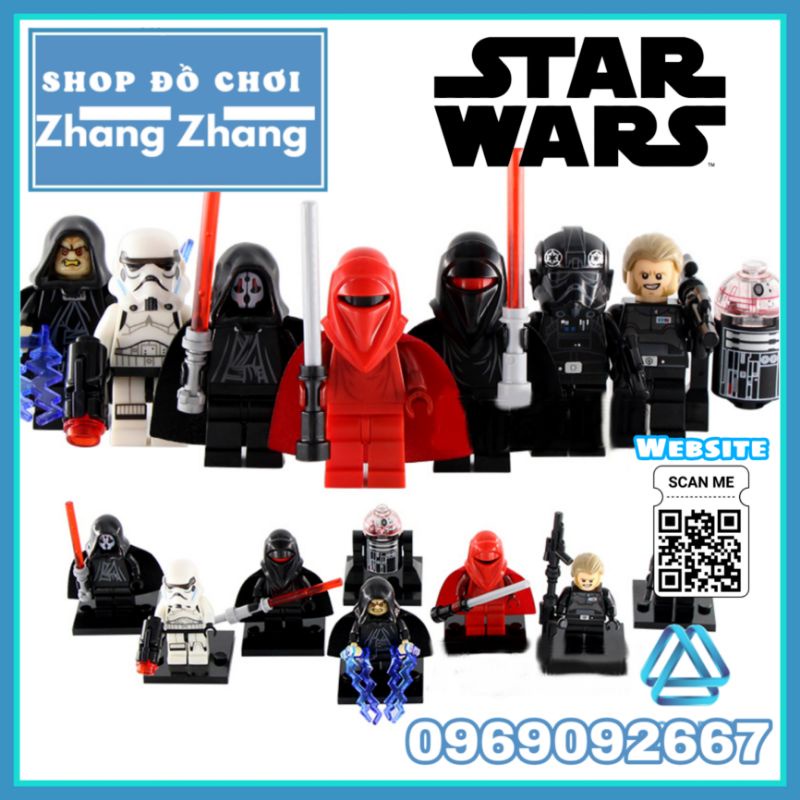 Đồ chơi Xếp hình Star Wars Royal Guard gồm Kallus Emperor Palpatine Astromech Droid Darth Nihilus Minifigures Xinh X0105