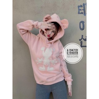 Áo khoác chui hoodie có nón chất nỉ tay dài form rộng dưới 70kg vừa - A5B