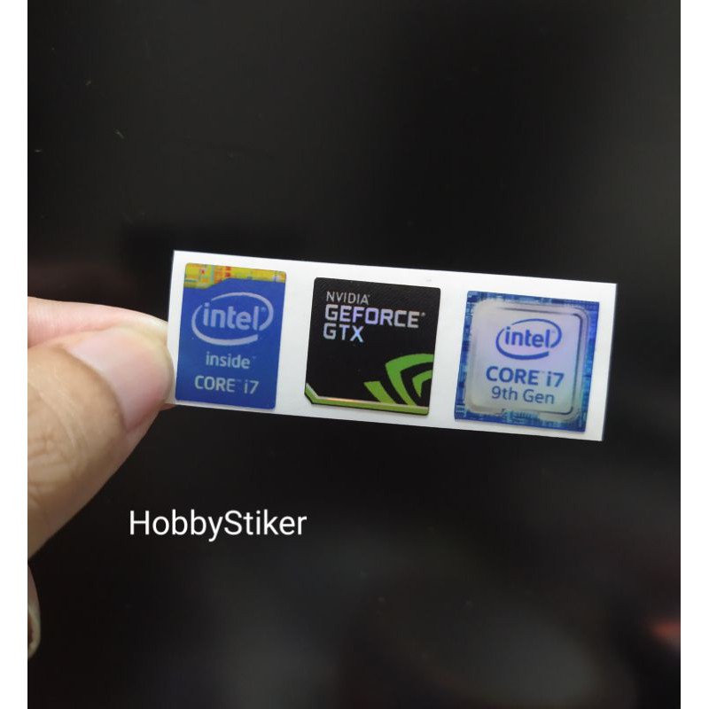 Intel Core I7 Nvidia Gtx Sticker Dán Laptop Notebook Pc