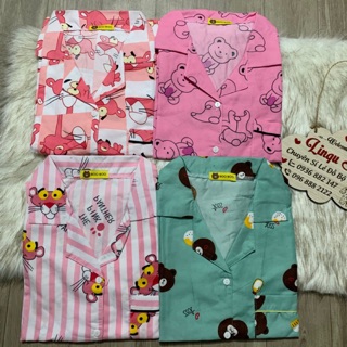Đồ bộ mặc nhà 🌺 Freeship 🌺 Đồ bộ mặc nhà kate thái hoạt hình dễ thương Freesize dưới 55kg- Linqu Sleepwear