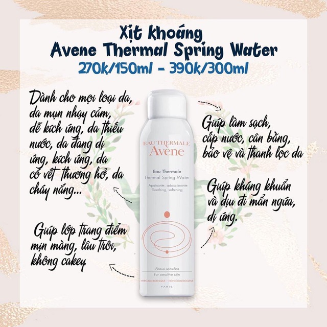 Nước xịt khoáng Avene Chính hãng Pháp | BigBuy360 - bigbuy360.vn