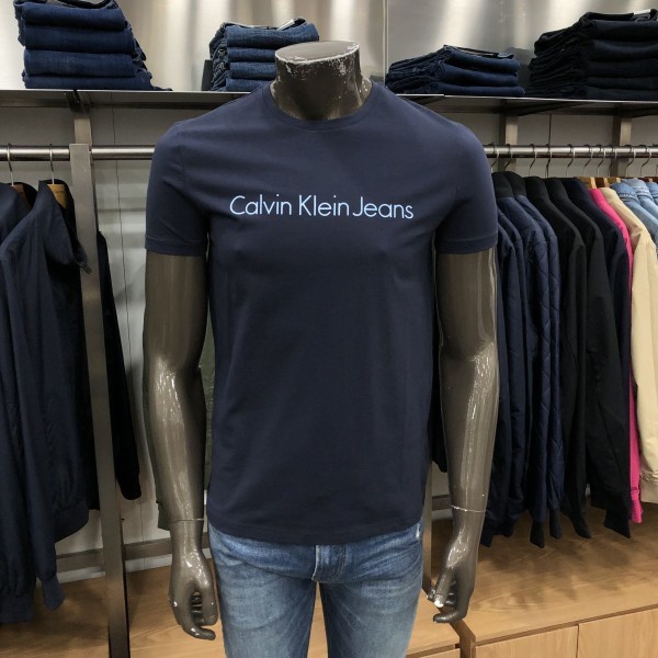 Áo Thun Ngắn Tay In Chữ Calvin Klein Đơn Giản Thời Trang Cho Nam315042
