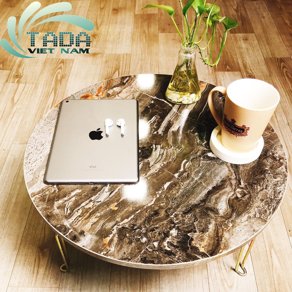 Bàn trà ngồi bệt, bàn Sofa trang trí mặt vân đá hoa cương thương hiệu TADA (TD9912)