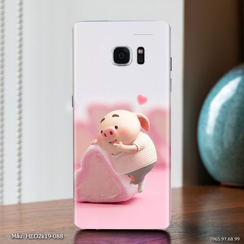 Miếng dán skin SamSung Galaxy Note 2 / Note 3/ Note 3 Neo / Note 4/ Note 5 in hình Heo con dễ thương sưu tầm
