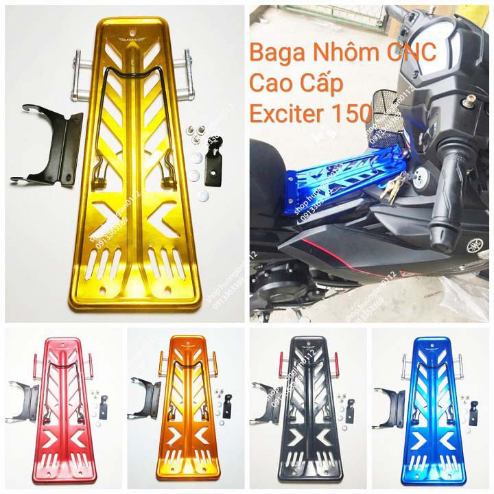 ( Hàng Chất, giá tốt ) Baga Exciter 150 - Lượn giữa nhôm CNC  ( giá 1 chiếc)