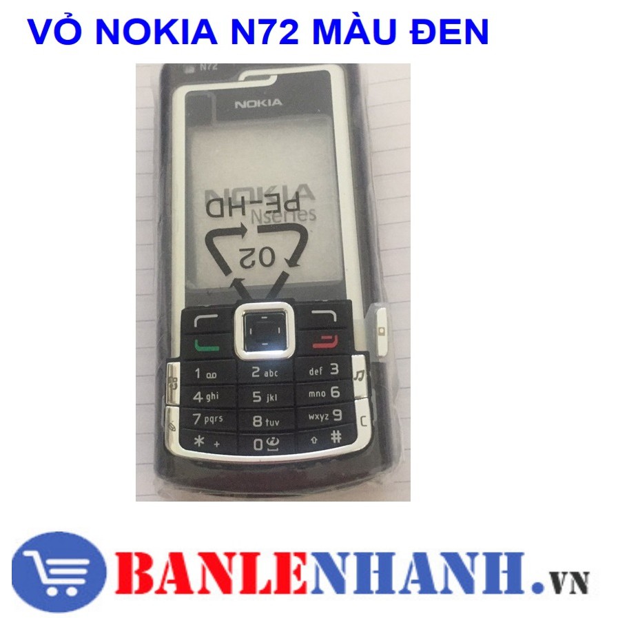 VỎ NOKIA N72 MÀU ĐEN