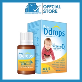 Vitamin d3 drops - baby ddrops bổ sung vitamin d cho bé 90 giọt hàng mỹ usa - ảnh sản phẩm 1