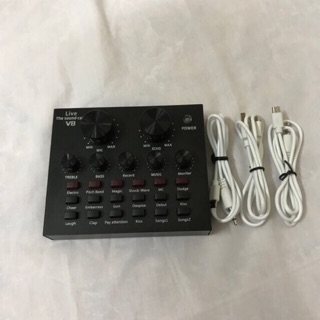 Sound card v8 bluetooth-loại 1-chuyên hát thu âm,livestream,karaoke