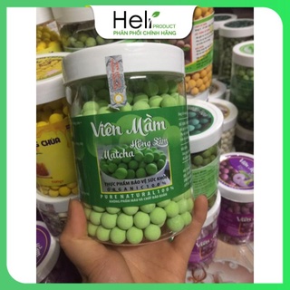 500gr Viên Mầm Đậu Nành Hồng Sâm Matcha Nở Ngực, Tăng Vòng 1, Đẹp Da, Tăng Sinh Lý Nữ có Chứng Nhận An Toàn Thực Phẩm