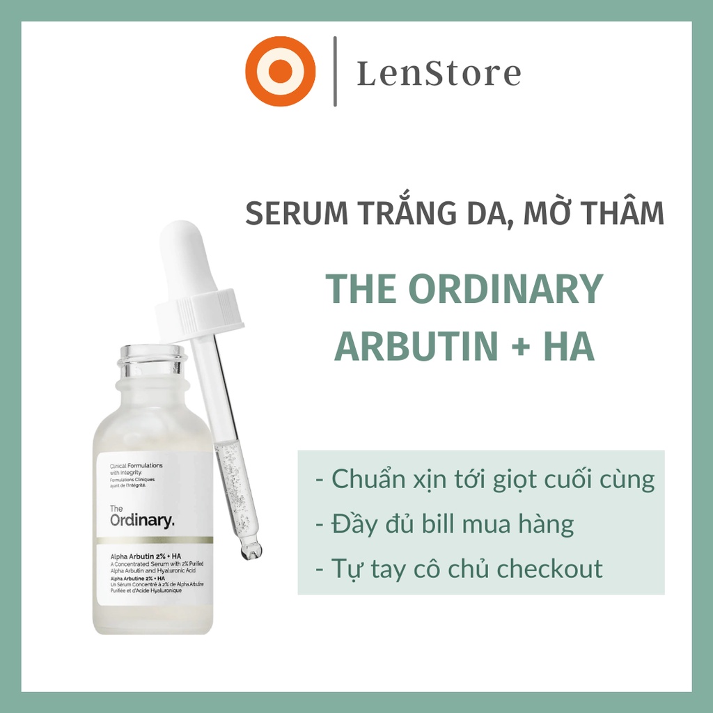 Serum trắng da - The Ordinary Arbutin + HA