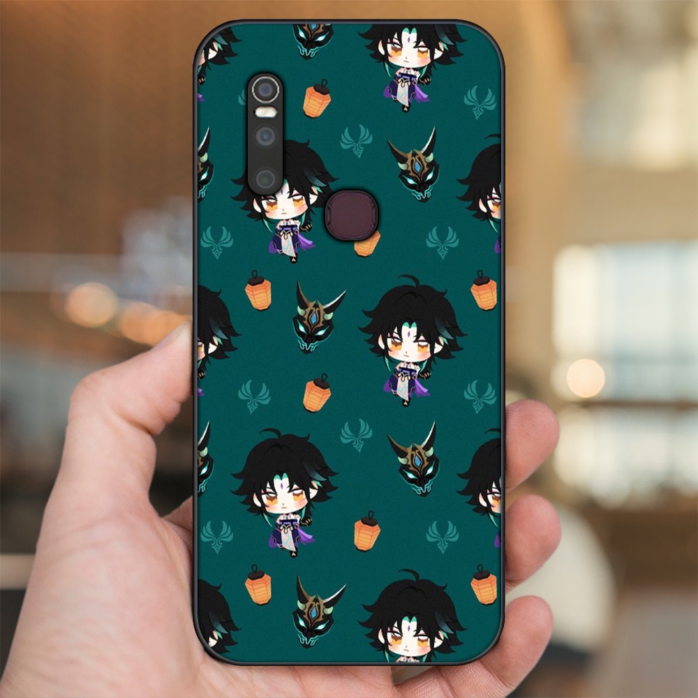 Ốp lưng Vivo V15 viền đen in hình Xiao Genshin Impact