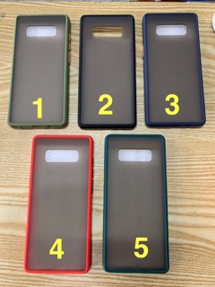 Ốp lưng Samsung Note 8 dẻo viềng màu lưng nhám