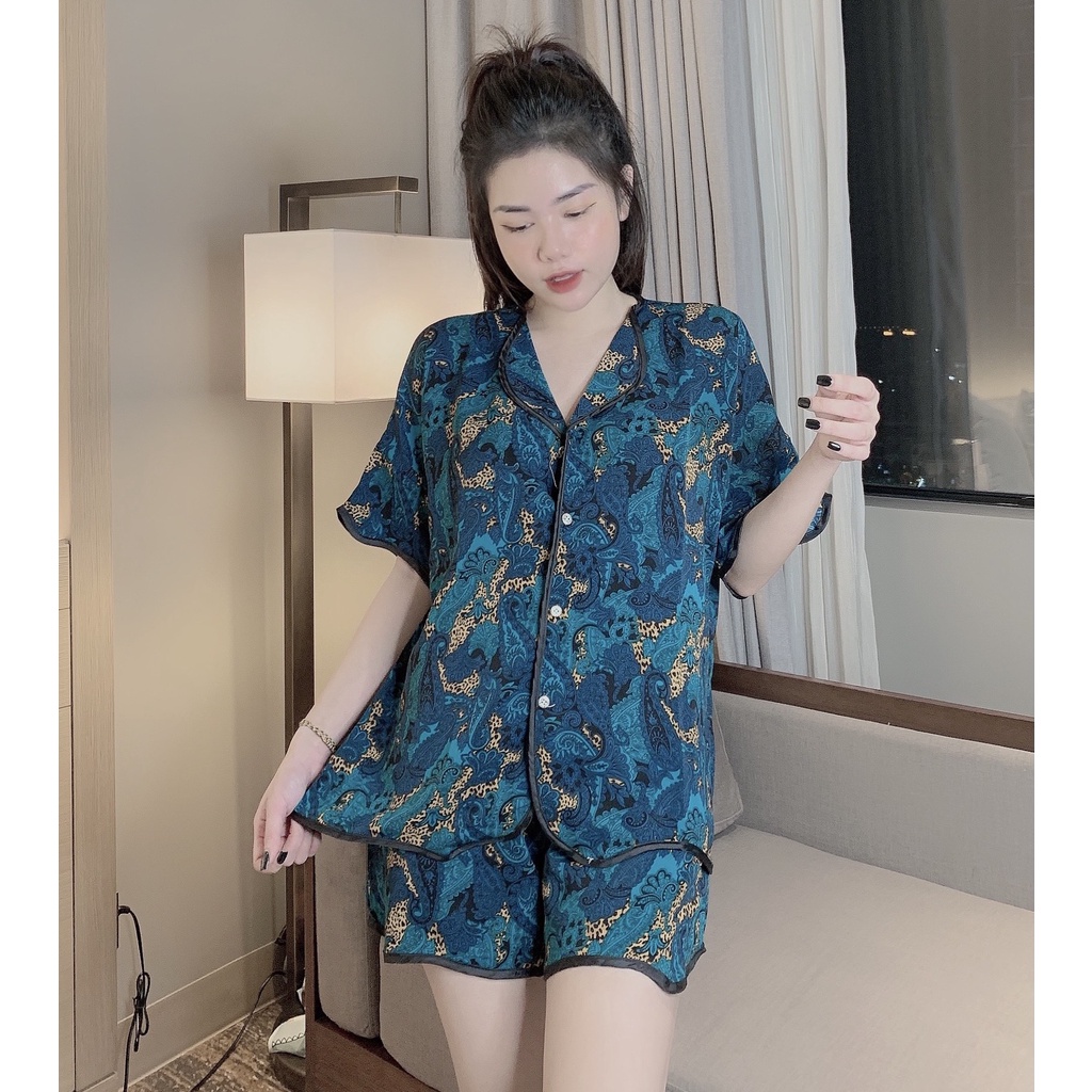 Đồ bộ Pijama cộc tay chất liệu lụa mango cao cấp, thoáng mát, phong cách trẻ trung - 𝑴𝑰𝑵𝑺𝑯𝑶𝑷 | BigBuy360 - bigbuy360.vn