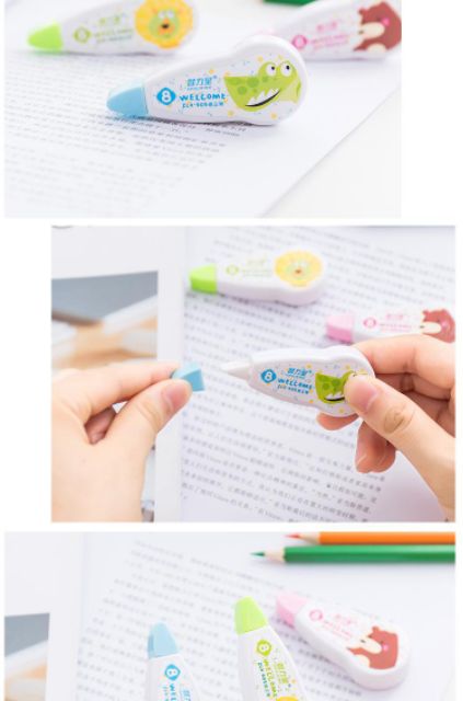 Bút xóa kéo mini hình nhân vật hoạt hình