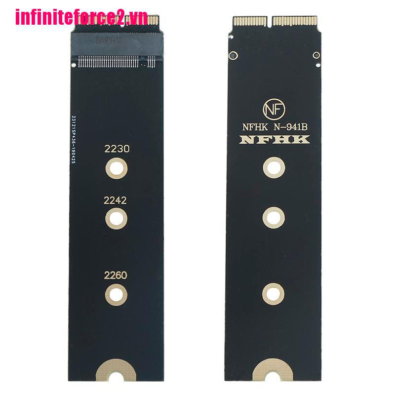 2 Thẻ Chuyển Đổi Nvme Pcie M.2 Ngff Ssd Cho 2013 2014 2015 Macbook Air Pro