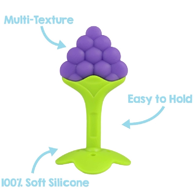 Đồ chơi gặm nhai hình trái cây bằng silicone không độc hại cho bé