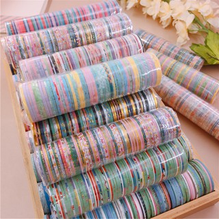 washi tape 1k giá rẻ cho học sinh, washi trang trí bullet journal Combo 10 cuộn washi Tape super mini siêu dễ thương