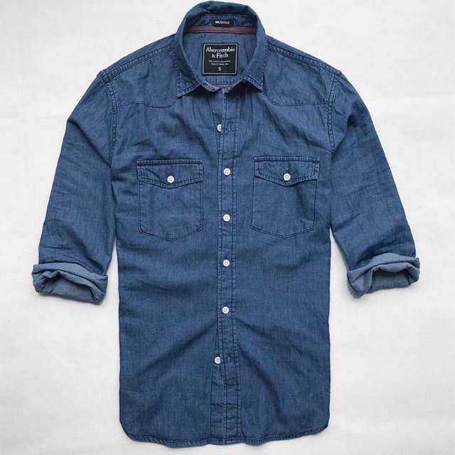 Sơ Mi Denim 2 túi Jean Nhạt