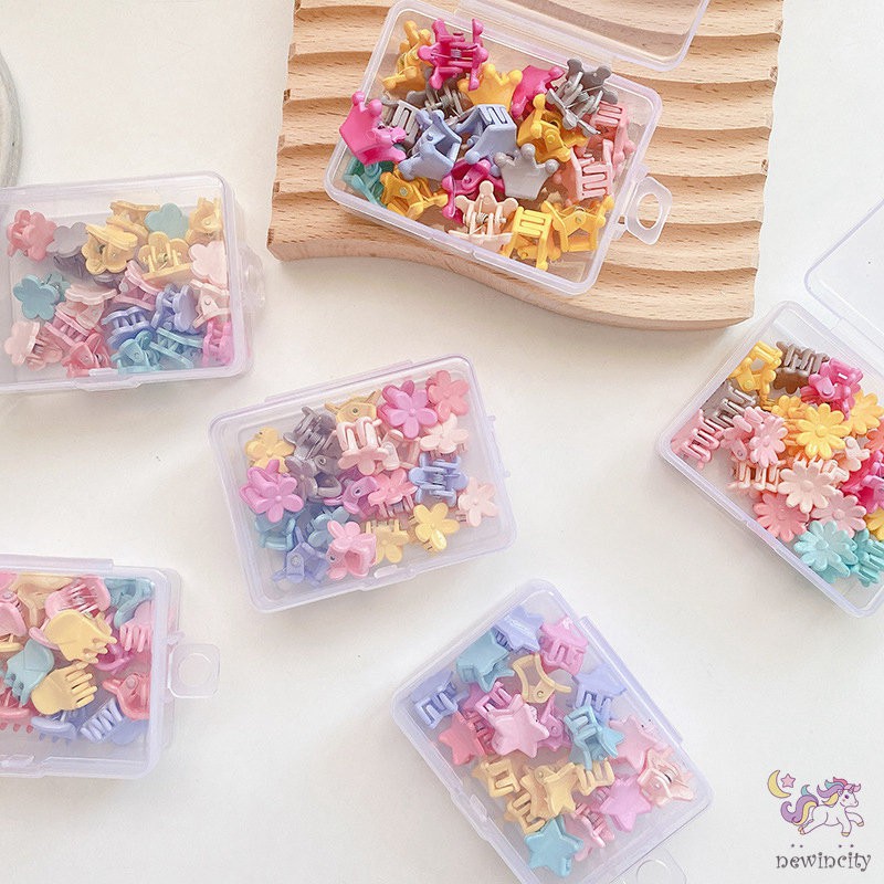 Bộ 20 cái kẹp tóc màu kẹo ngọt ngào thời trang Hàn Quốc cho bé gái