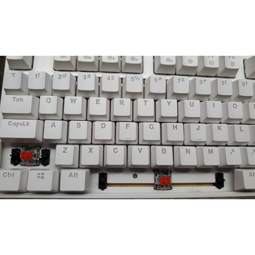 Bàn phím cơ Gaming DareU EK87 WHITE/ 87 KEYS/ Màu trắng/ ICE-BLUE LED (Blue/ Brown/ Red D switch) - BH 2 năm